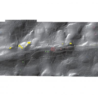 Relevé Lidar autour du camp de Saint-Symphorien interprêté. Image T. Lorho.jpg