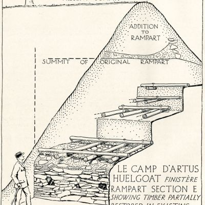 Huelgoat Camp d'Arthus oppidum  Wheeler Murus Gallicus.jpg