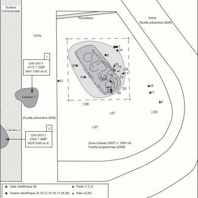 Croas Dom Herry, plan d'étude, L. Quesnel