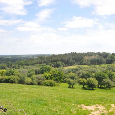 Point de vue depuis l'entrée sud-est de l'enceinte de Castel Vouden Roudouallec © RMCom